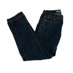 Aeropostale Mens Jeans Essex Classic Straight Blue Pockets Button Fly 28 x 28